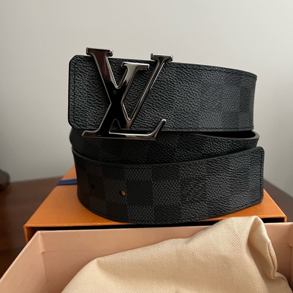 Mens Louis Vuitton Damier Belt 40mm - Picture 1 of 4